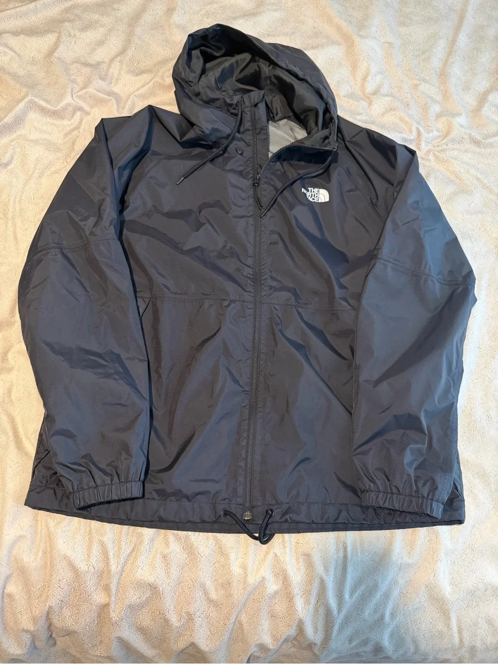 The North Face Black Hooded Windbreaker Jacket